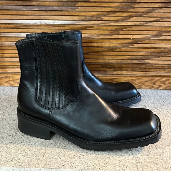 Kenneth Cole Reaction Men's Ely Inside Zipper Chelsea Boot Black Size 11.5 M